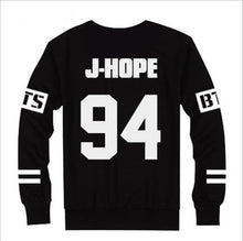 Kpop BTS Bangtan Boys JUNG KOOK JHOPE JIN JIMIN V SUGA Sweatshirt Suit Black Autumn long sleeve hoody Outerwears Clothing 70102 GS