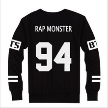 Kpop BTS Bangtan Boys JUNG KOOK JHOPE JIN JIMIN V SUGA Sweatshirt Suit Black Autumn long sleeve hoody Outerwears Clothing 70102 GS