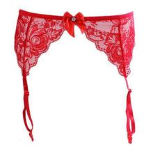 Lace Garters Sexy Low Waist Garters Belts Lace Bowknot Stockings Garters Belts Sexy Black Red White Pink Belts for Stockings #23 GS