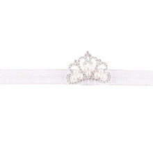 LandFox  Fashion Children's Elastic Force Women Hair Bands Princess Baby Girl Pearl Crown Hairband GS