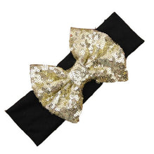 LandFox  Fashion Elastic Children Headband Cute Sequins Bow Baby Girl Hair Accessories GS