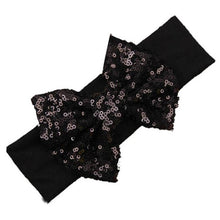 LandFox  Fashion Elastic Children Headband Cute Sequins Bow Baby Girl Hair Accessories GS