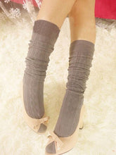 LandFox  Fashion Women Socks New Cotton Women Knit Over Knee Thigh Spiral Pattern High Boot Socks GS