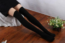 LandFox  Fashion Women Socks New Cotton Women Knit Over Knee Thigh Spiral Pattern High Boot Socks GS