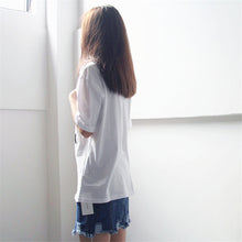 Lightning Cartoon Print T shirts  New Fashion Loose Women Tops O-neck Short Sleeve Women t-shirt Plus Size 72603 GS