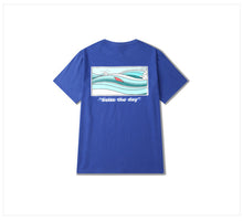 Loose Couple T-shirt  Summer Short Sleeves Clothes Seize The Day Letter T-shirts Casual Plus Size Top Tee 33036 GS