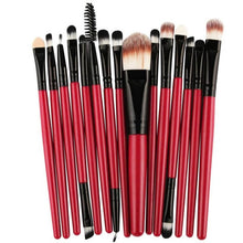 MAANGE 15 pcs/Sets Eye Shadow Foundation Eyebrow Lip Brush Makeup Brushes Tool pinceis de maquiagem escova oval Anne GS