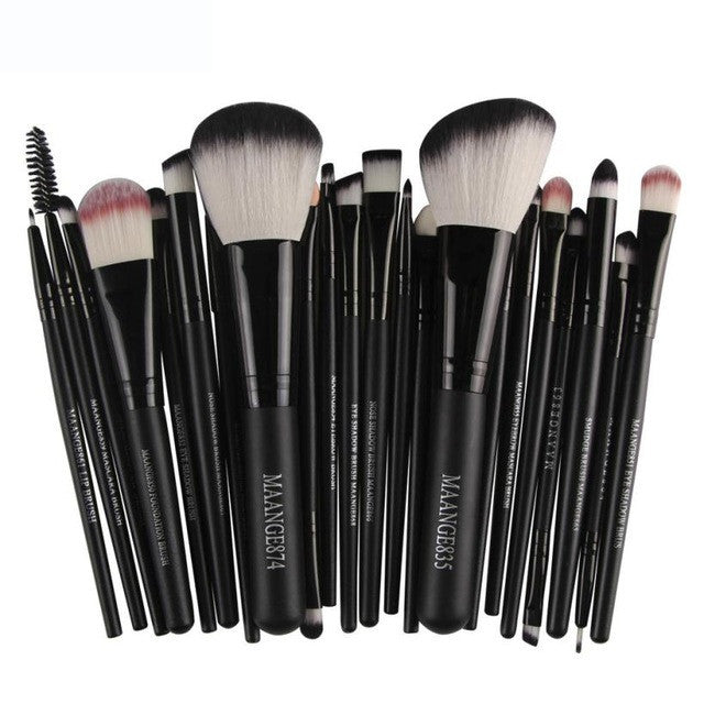 MAANGE 22pc Cosmetic Makeup Brush Blusher Eye Shadow Brushes Set Kit cosmetic brush pinceaux de maquillage professionnel Anne GS