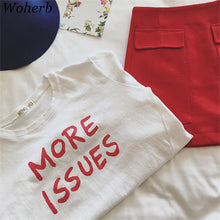 MORE ISSUES Letter Print t-shirt  New Women Hole T shirts clothing Women Top Full Sleeve Female O-neck Plus Size tops 72670 GS