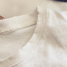 MORE ISSUES Letter Print t-shirt  New Women Hole T shirts clothing Women Top Full Sleeve Female O-neck Plus Size tops 72670 GS