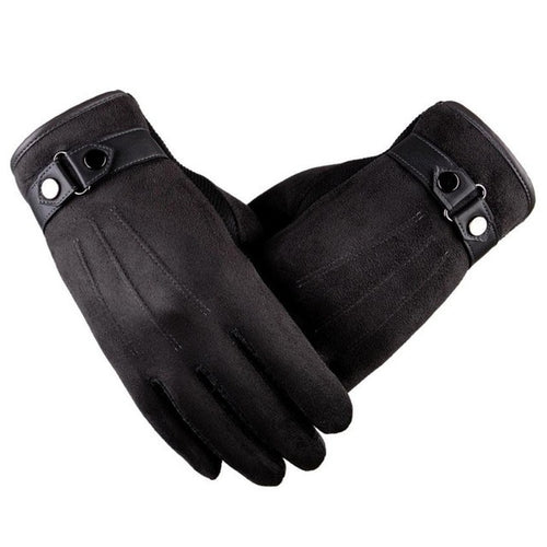 Men's Fashion Faux Suede Gloves Screen Gloves Male Military Guantes Anti Slip Men Warm Motorcycle Driving Gloves GS