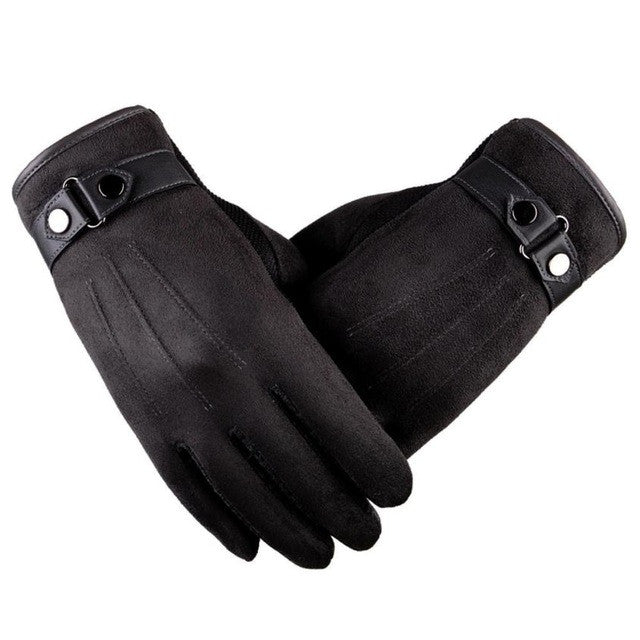 Men's Fashion Faux Suede Gloves Screen Gloves Male Military Guantes Anti Slip Men Warm Motorcycle Driving Gloves GS