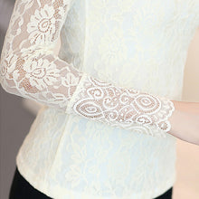 NEW Fall Brand Slim wild t-shirt women Bow Long-sleeved Lace t shirt Plus Size tops 9673 GS