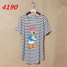 NEW Striped Printed Anchor owl lip women T-shirts short Sleeve t shirts Stretch Cotton tees tops 4185 GS