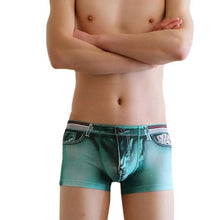 Nevoty Hot Men Underwear Boxers Panites Cotton Spandex Imitate Jeans Mens Shorts Sexy Underpanties Male ropa interior hombre GS