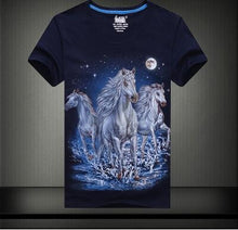 New  Men Print T-shirt Creative Personality 3D Animal Print Men T Shirt Short Sleeve Male Casual Tee Tops Plus Size 71182 GS