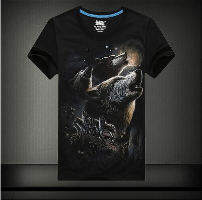 New  Men Print T-shirt Creative Personality 3D Animal Print Men T Shirt Short Sleeve Male Casual Tee Tops Plus Size 71182 GS
