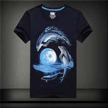 New  Men Print T-shirt Creative Personality 3D Animal Print Men T Shirt Short Sleeve Male Casual Tee Tops Plus Size 71182 GS