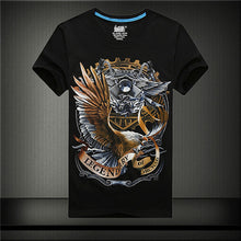 New  Men Print T-shirt Creative Personality 3D Animal Print Men T Shirt Short Sleeve Male Casual Tee Tops Plus Size 71182 GS