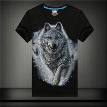 New  Men Print T-shirt Creative Personality 3D Animal Print Men T Shirt Short Sleeve Male Casual Tee Tops Plus Size 71182 GS