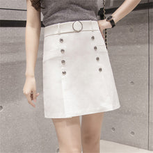 New  Fashio Colorful Sashes Pencil Skirt Mini Denim Button Skirts Woman Korean Style Cute High Waist Skirts 72564 GS