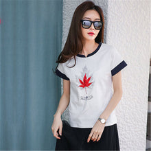 New  Fashion Childlike Cute Embroidery T Shirts Casual Short Sleeve T-shirts Female t shirt Women Tops Tee Plus Size 72643 GS