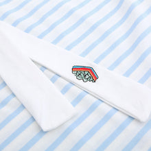 New  Fashion Japanese Style Sweet Embroidered Tie Striped T Shirts Short Sleeve Brief T-shirts Female Plus Size Women Tops GS