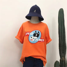 New  Fashion Korean Style Cute Letter Animal Embroidery T Shirts Short Sleeve T-shirts Plus Size Female Women Tops 72638 GS
