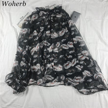 New  Fashion Korean Style Lantern Sleeve Floral Chiffon Blouse Sweet Blusas Sexy Shirt Elegant Women Tops Plus Size 72720 GS