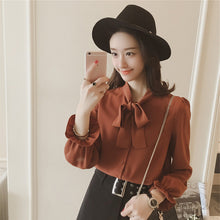 New  Fashion Long Sleeve Butterfly Chiffon Blouse Sweet Blusas Brief Elegant Casual Shirt Plus Size Women Tops 72719 GS