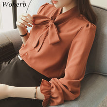 New  Fashion Long Sleeve Butterfly Chiffon Blouse Sweet Blusas Brief Elegant Casual Shirt Plus Size Women Tops 72719 GS