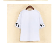 New  Fashion Rabbit Print Letter Embroidery T Shirts Short Sleeve Casual T-shirts Plus Size Female t shirt Women Tops 72645 GS