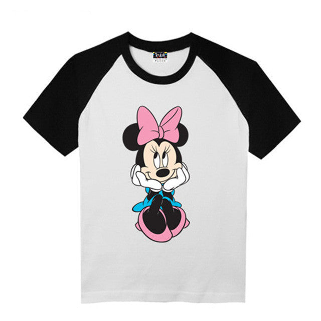 New  Fashion Short Sleeve T-shirts Plus Size Cute Mouse Print Tops S-XL Casual Female t shirts O-neck Women tshirts 72461 GS
