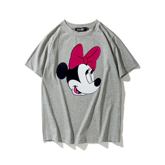 New  Fashion Six Funny Cartoon Cat Print T Shirts Short Sleeve Casual T-shirts Female Women Tops Plus Size 72630 GS