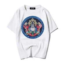 New  Fashion T Shirts Female Short Sleeve Floral Geometric Embroidery t shirt Casual T-shirts Women Tops Tee Plus Size 72649 GS