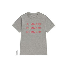 New  Fashion Women T shirts Letter SUMMER Print t-shirt Casual Short Sleeve Female tops 72488 GS