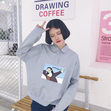 New  Korean style Summer Kawaii Button Blouse Letter Cartoon Character Print Shirt Cute Blusas Plus Size Women Tops 72512 GS