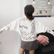 New  Plus size Summer Spring Full Sleeve Funny Character Print Blouse Loose Harajuku Shirt Kawaii Blusas Women Tops 72525 GS