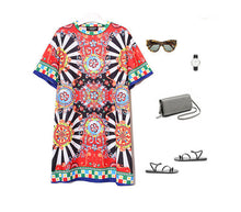 New  Women Summer Fashion Tops Brand Personalized Floral Print T Shirt Plus Size Casual Woman O-Neck Short Sleeve t-shirt GS