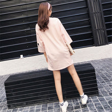 New  Women Summer Fashion Tops Cartoon "M" Letter Print T Shirt Plus Size Casual Woman O-Neck Short Sleeve t-shirt 72487 GS