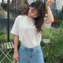 New  Women Summer T Shirt Cute Letter Print Fashion T-shirts O-Neck Tops Plus Size Female Short Sleeve t shirts 72570 GS
