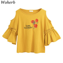 New  Women Summer T Shirt Fashion Tops Female T-shirts Embroidery Hollow out Three Quarter Sleeve t shirts Plus Size GS