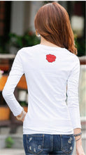New  Women T shirts Fashion T-shirt Woman O-neck Tops Full Sleeves Print Diamonds Bling Female Plus Size t shirt 72555 GS