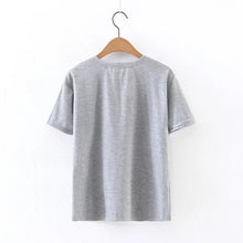 New Arrival  Summer Women T Shirt Casual O Neck Short Sleeve tshirt Letter Print Female Embroidery Tops Tees 72350 GS