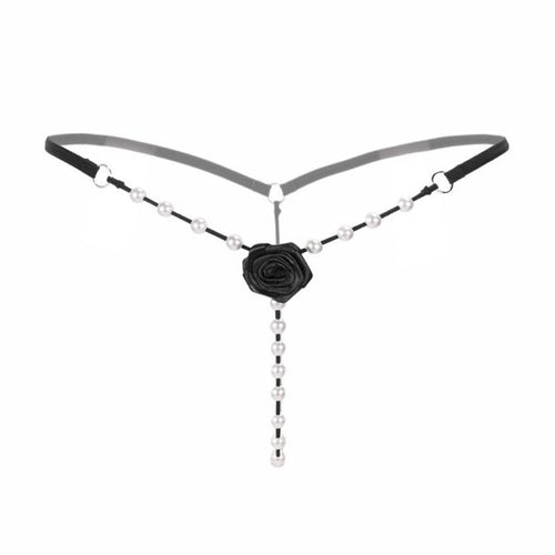 New Arrival Sexy Womens Underwear Pearl Flower G String And Thongs Sollid Low Waist G String Ladies Panties lenceria sexy mujer GS