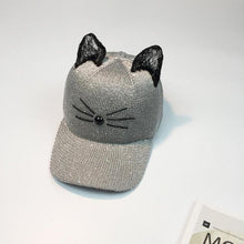 New Arrival Women Cat Ear Pattern Sequin Baseball Cap Women Men Snapback Caps Hip Hop Hats For Women    #23 GS