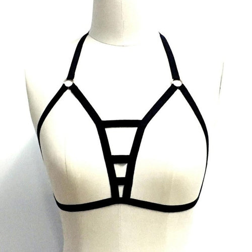 New Arrival Women sexy bra Women Gothic Harajuku sexy lingerie Strappy bondage prom Exotic Apparel Crop Top #63 GS