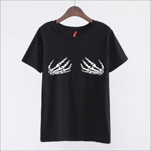 New Arrivals  Fashion Women Plus Size T shirts Finger Print t-shirt Women Top Short Sleeve Female tops 72576 GS