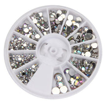 Round 3D Acrylic Nail Art Gems Crystal Rhinestones DIY Decoration Wheel Acrylic Material Anne GS