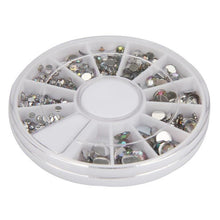 Round 3D Acrylic Nail Art Gems Crystal Rhinestones DIY Decoration Wheel Acrylic Material Anne GS